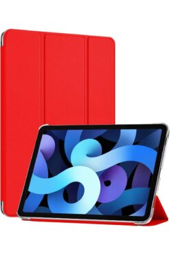 STOREMAX iPad Air 11 2024 için Kılıf (A2902-A2903) Slim Translucent Back Smart Cover Kırmızı [iPad Air 11 202