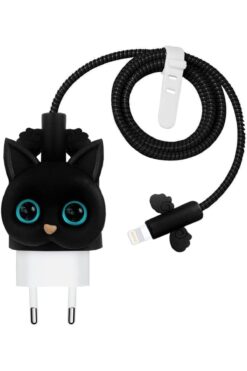 STOREMAX Kablo ve Şarj için Kılıf Figürlü Silikon Crtn-Fgr-Ct-Ktn-Syh [ ile Uyumlu Kılıf - ] 1157054