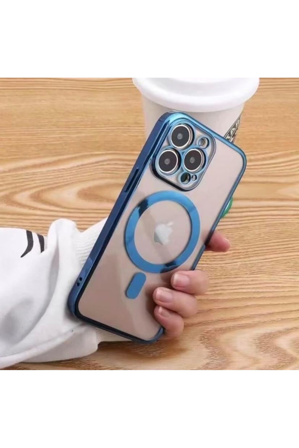 STOREMAX trendflare aks 13 pro için kablosuz şarj ile uyumlu, kamera lens korumalı kılıf mavi modasplash 1175 - Görsel 3