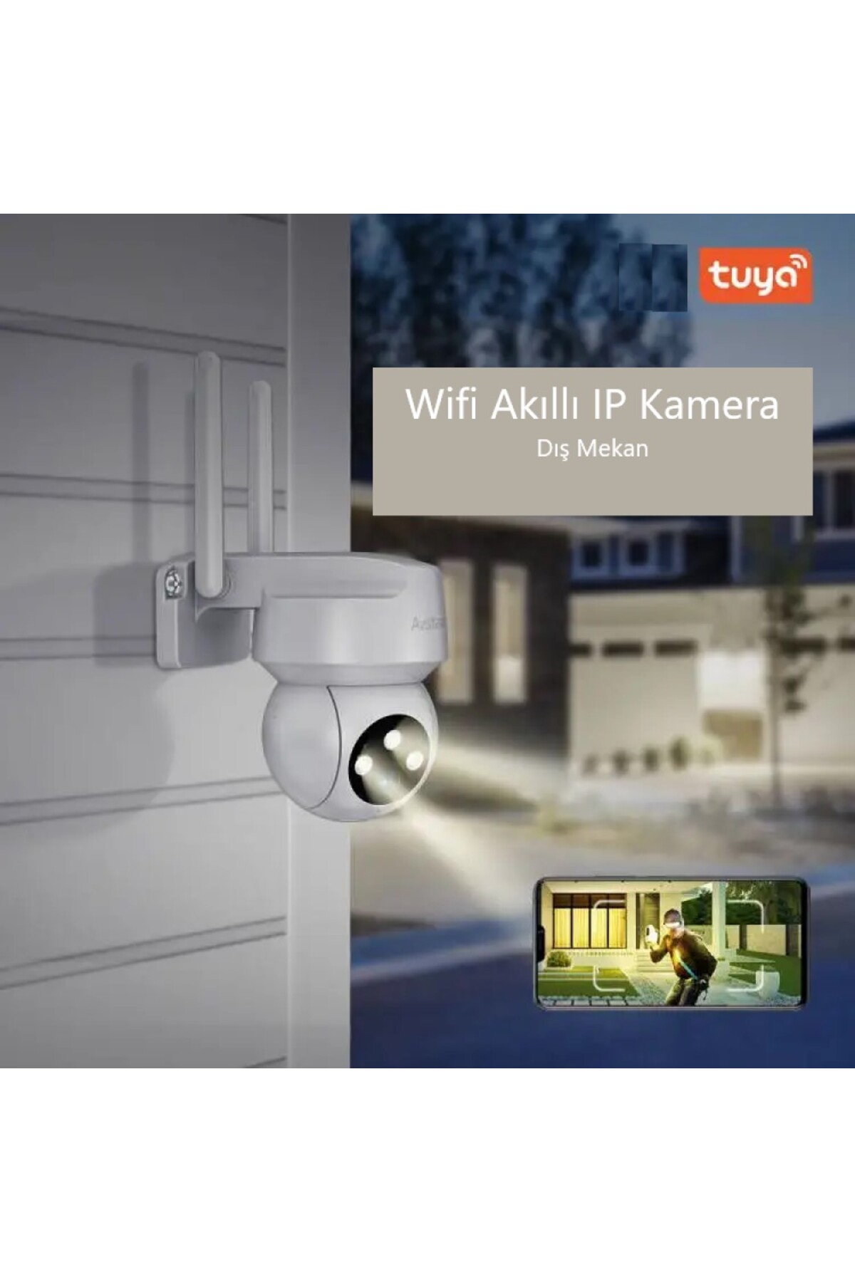 Cata Dış Mekan Gece Görüşlü 360 Derece Wifi Akıllı Ip Kamera - Ct-4051 - Görsel 2