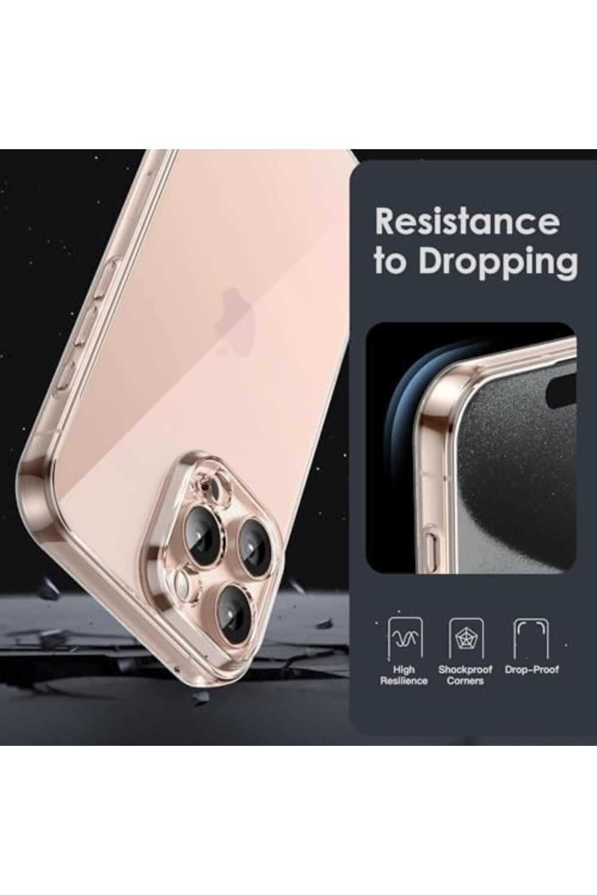 STOREMAX 16 Pro Şeffaf Kılıf, Kamera Korumalı Şeffaf Silikon Kılıf, Kamera 16 Pro Transparent Kılıf 1154848 - Görsel 2