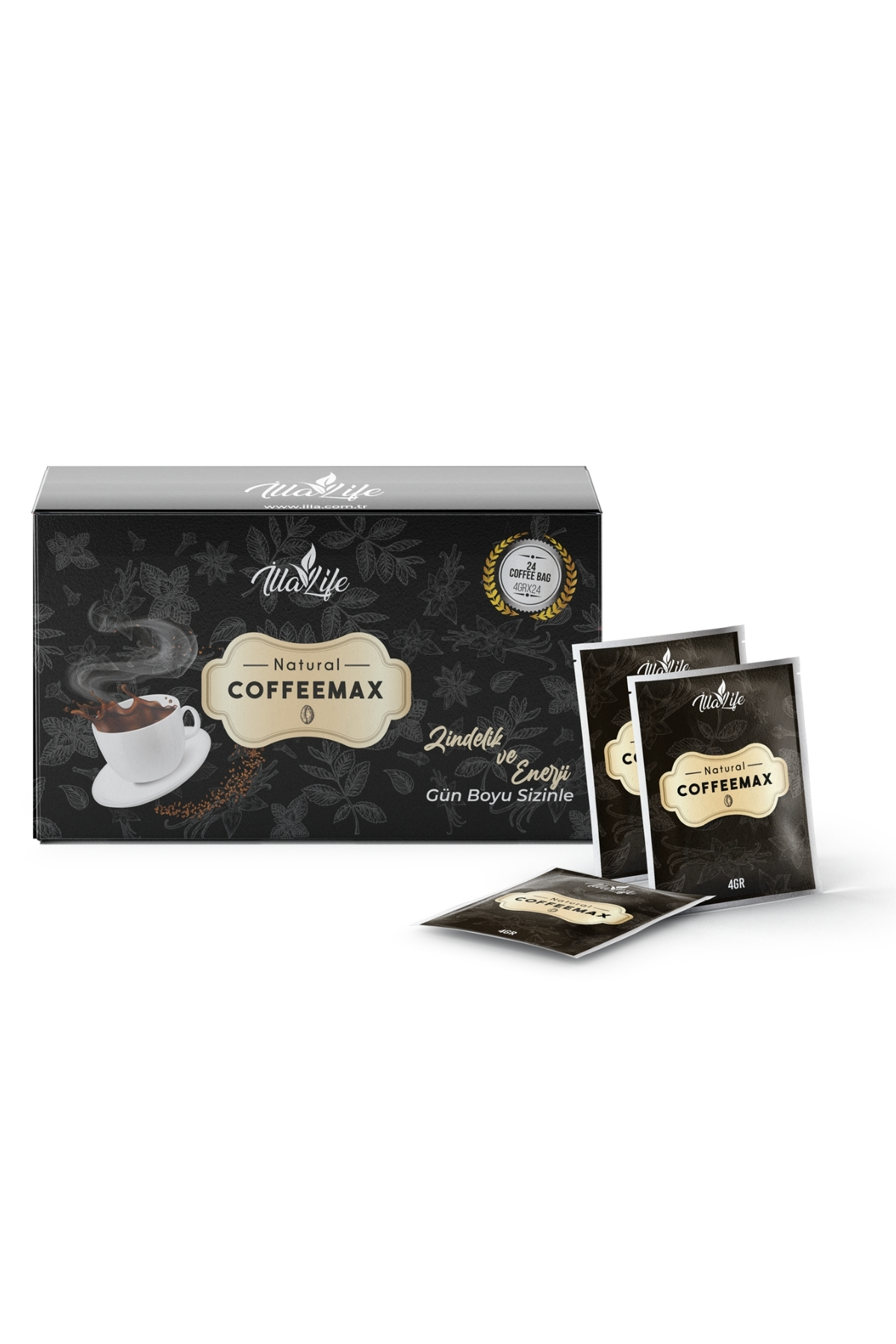 İlla Life Yumuşak Içimli Moringa Ve Reishi Ekstratlı Lezzetli Hazır Poşet Diyet Filtre Kore Kahvesi 24'lü - Görsel 3