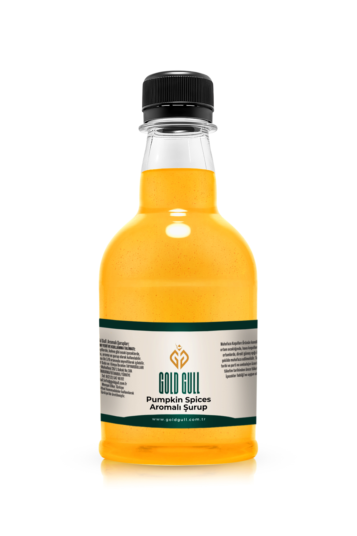 gold gull Pumpkin Spices & Toffee Nut Aromalı Kahve & Meyve Şurubu 2 x 300 ml. - Görsel 2