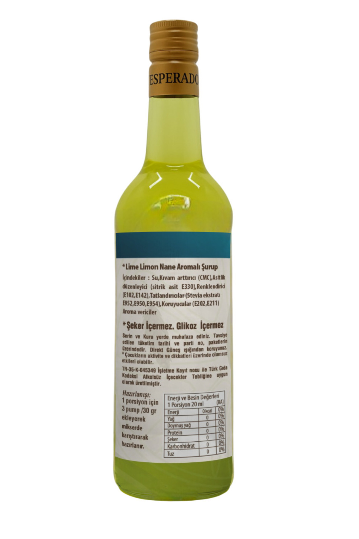 ESPERADO Cool Lime Yoğun Konsantre Summer Special - 750 ML - Görsel 2