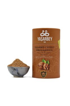 Yaşarbey MARDİN SPECİAL CEVİZLİ DİBEK KAHVESİ 400 GR-[ÖĞÜTÜLMÜŞ CEVİZ PARÇACIKLI]-(HEDİYELİK KUTU)