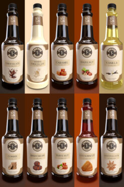 KARPE COFFEE 10'lu Özel Kahve Şurup Seti 50Mlx10 Yüksek Aroma (Special Coffee Syrup Set)