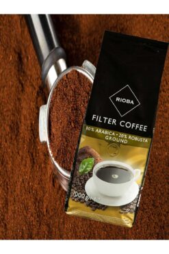 Rioba Filtre Kahve %80 Arabica %20 Robusta Öğütülmüş Kahve 1000 Gr