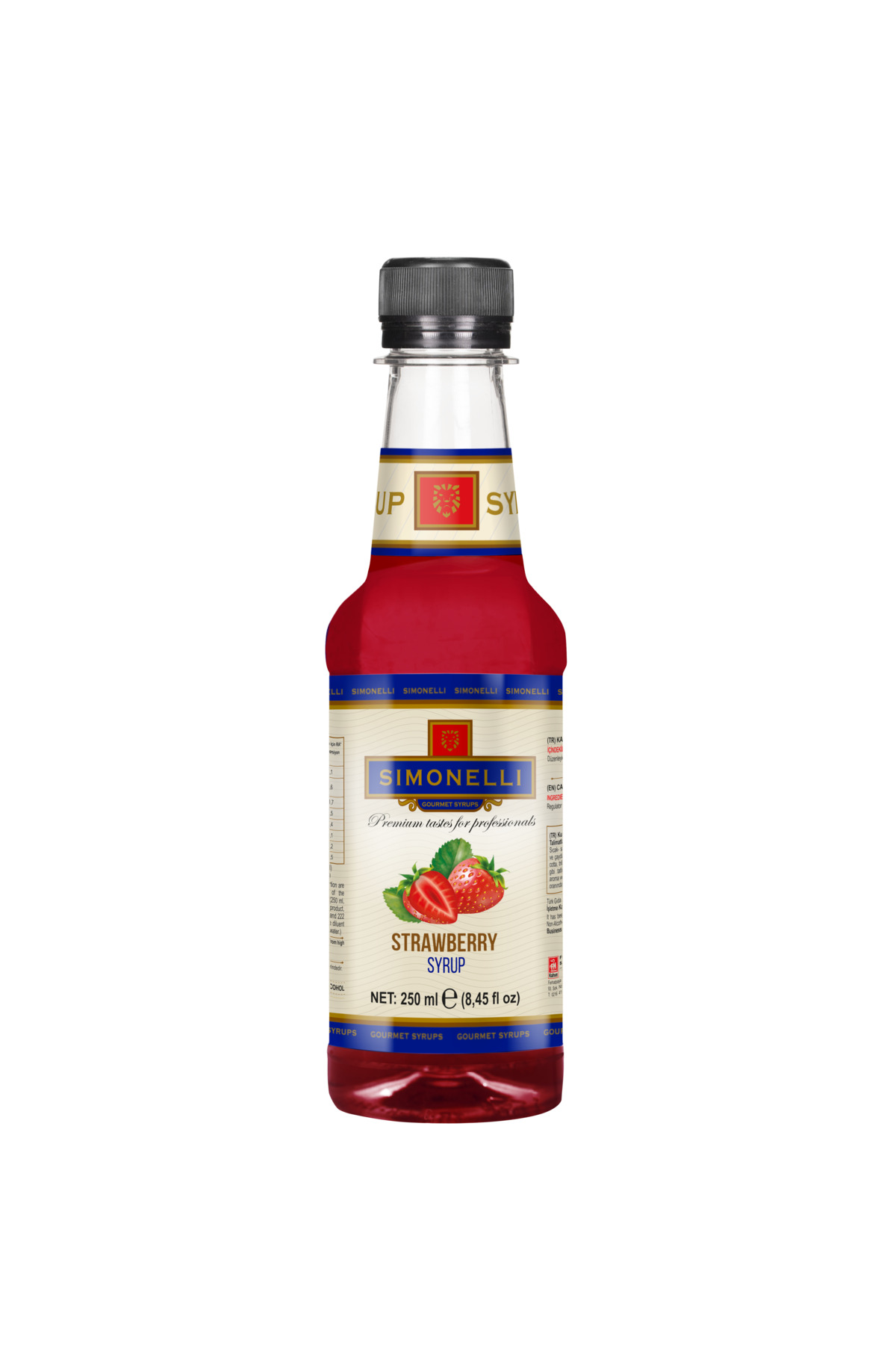 Simonelli 3'lü Şurup Seti (Çikolata + Çilek+ Fındık) Kahve Ve Kokteyl Şurubu 3x250ml - Görsel 3