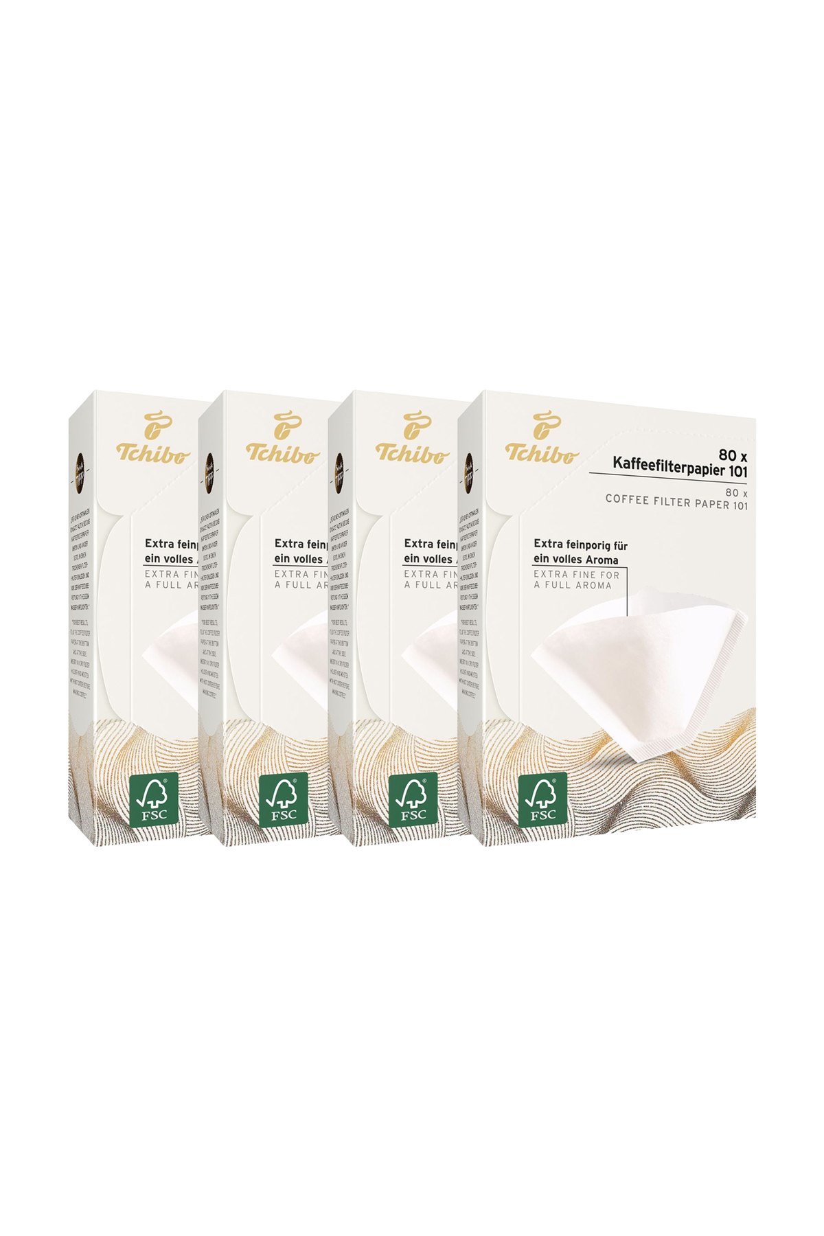 Tchibo 4x80 Filtre Kağıdı No. 101, Beyaz