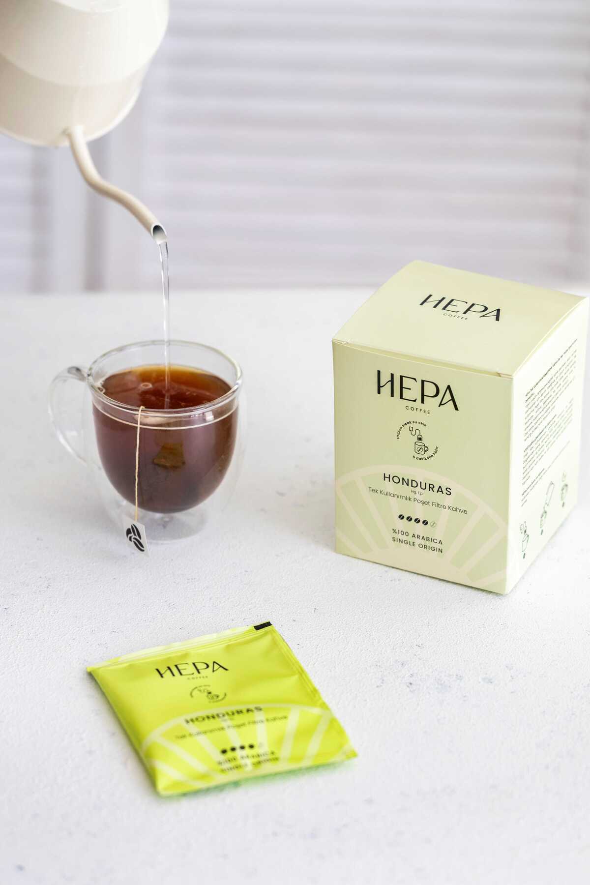 Hepa Coffee Houndras Tek Kullanımlık Poşet Filtre Kahve 1 Kutu ( 10 Adet )