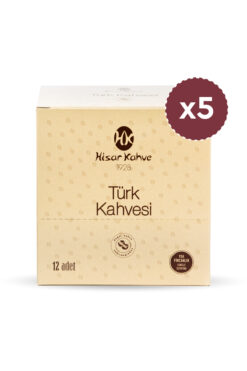 Hisar Kahve Hisar Tek Fincanlık Türk Kahvesi 12'li (x5)