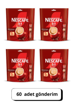 Nescafe 3'ü Bir Arada Original Çözünebilir Kahve 60 adet