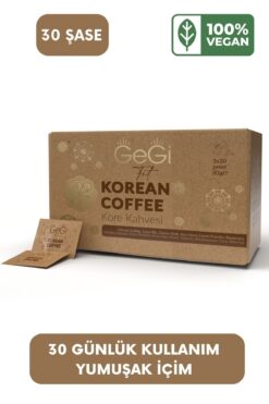 GEGİ Kore Hindiba Kahvesi 1 Aylık Kullanım 30 Şase