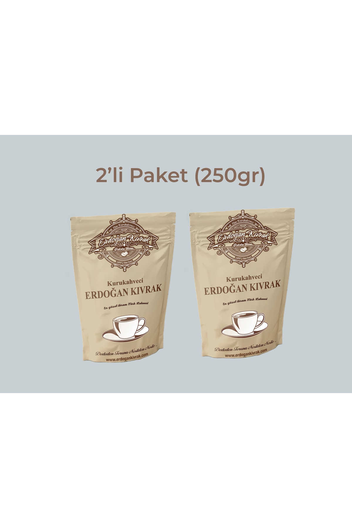 Kurukahveci Erdoğan Kıvrak Erdoğan Kıvrak Türk Kahvesi 2x 250gr