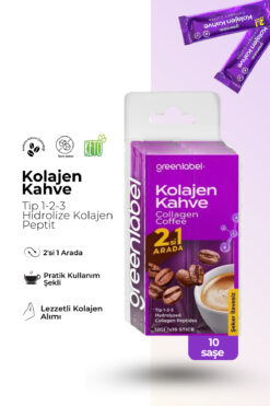 Greenlabel Greenlabel Kolajen Kahve 2'si 1 Arada 3.5 gr x 10 Adet