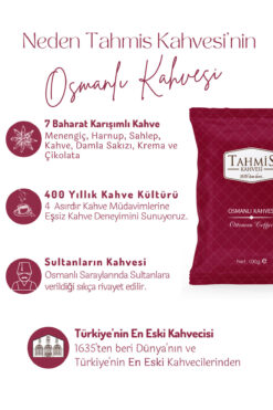 Tahmis Tek Paket Osmanlı Kahvesi (OSMANLI DİBEK - MİRVARİ) 100 gr - 7 Karışımlı