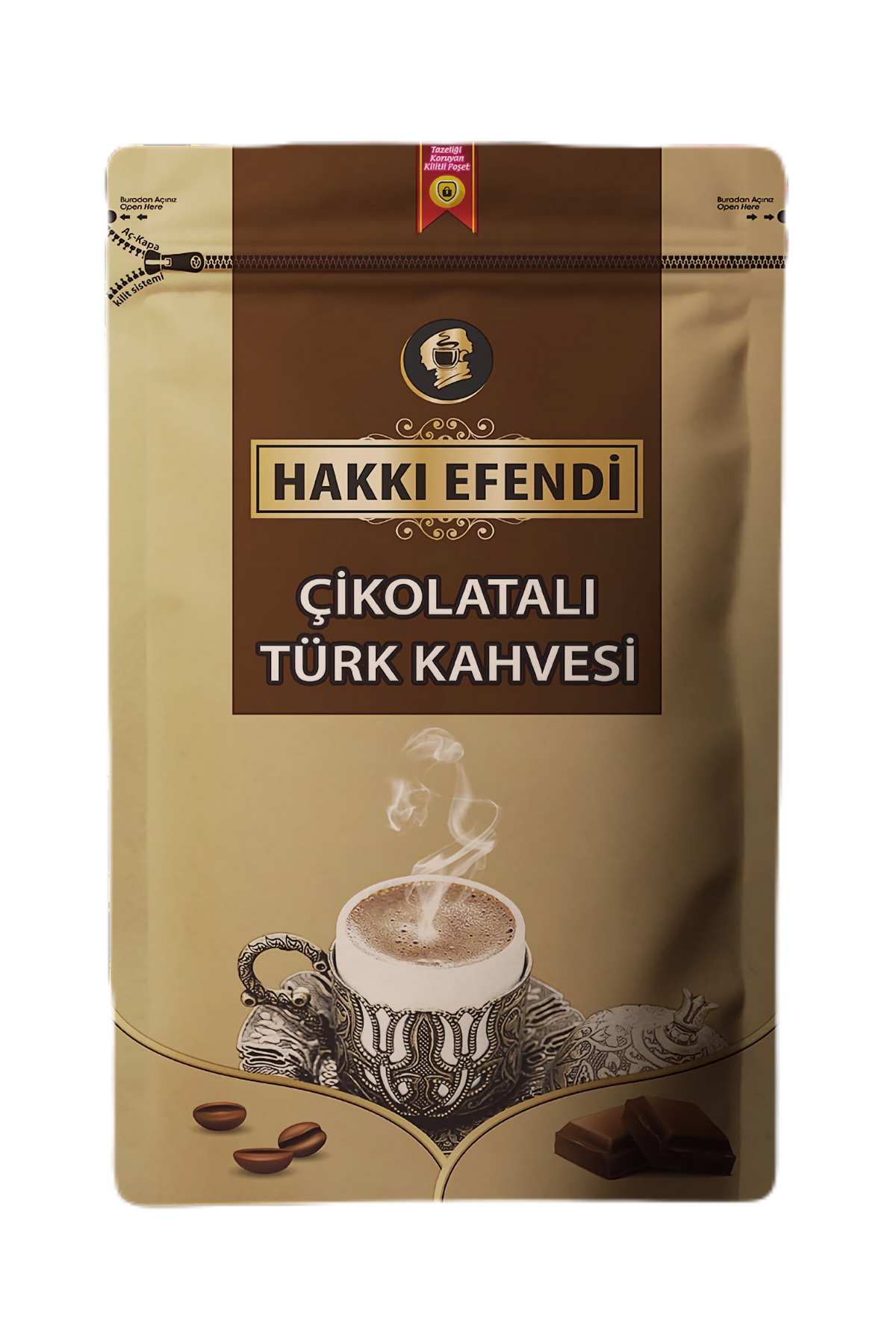 Hakkı Efendi Çikolatalı Türk Kahvesi 200 gr – Yoğun Aromalı Özel Karışım - Görsel 2