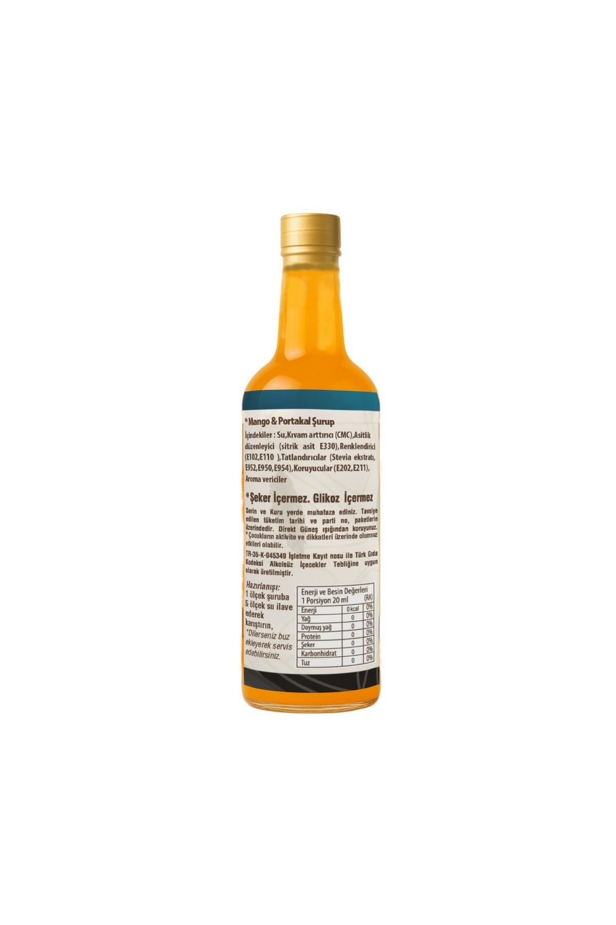 ESPERADO Mango-portakal Yoğun Aromalı Konsantre Şurup 750 ml - Görsel 2