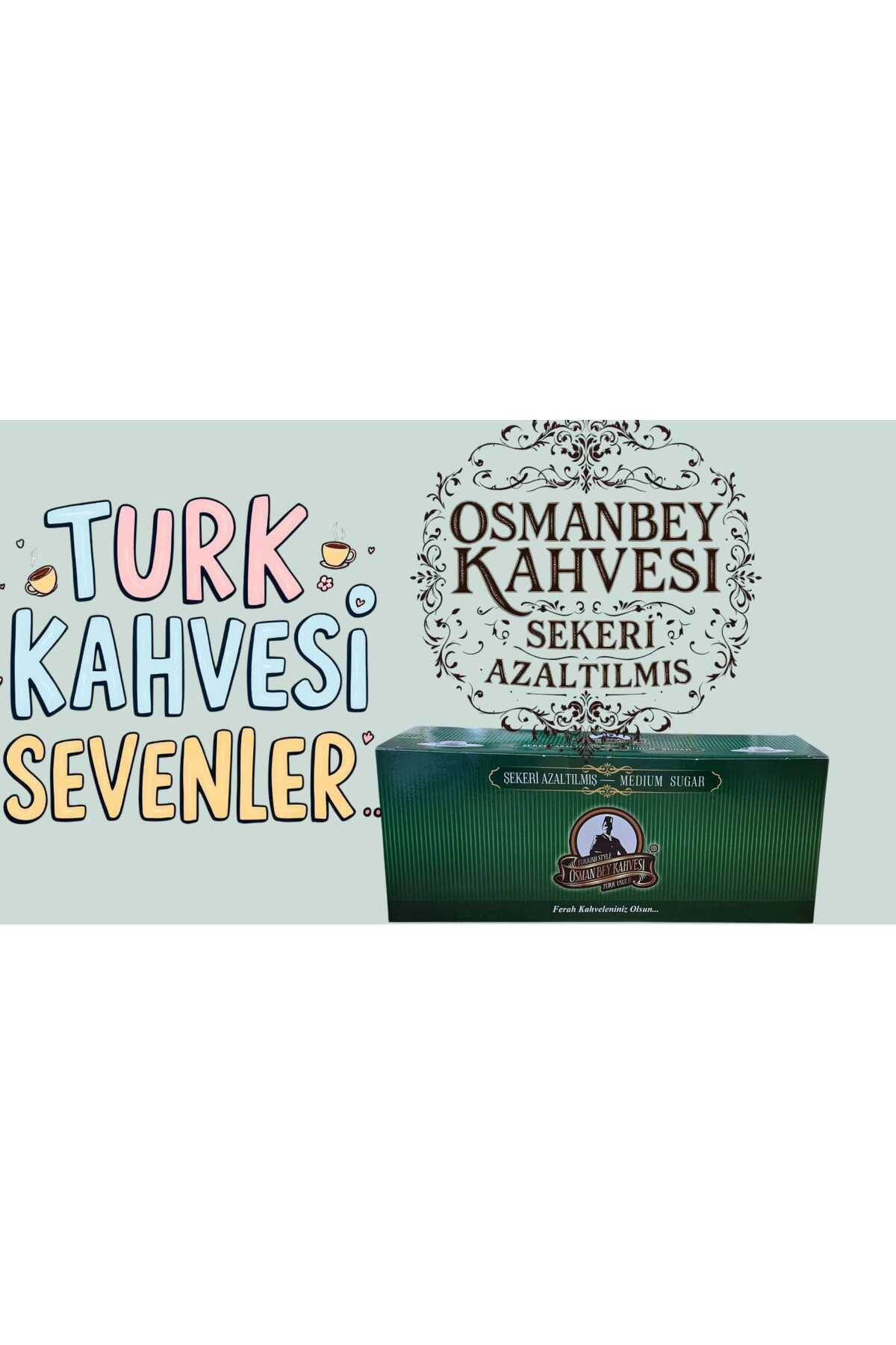 OSMAN BEY KAHVESİ 10 SANİYEDE HAZIR TÜRK KAHVESİ 50'lİ paket- 50 ad kahve bardagı hediyedir. AZ ŞEKERLİ