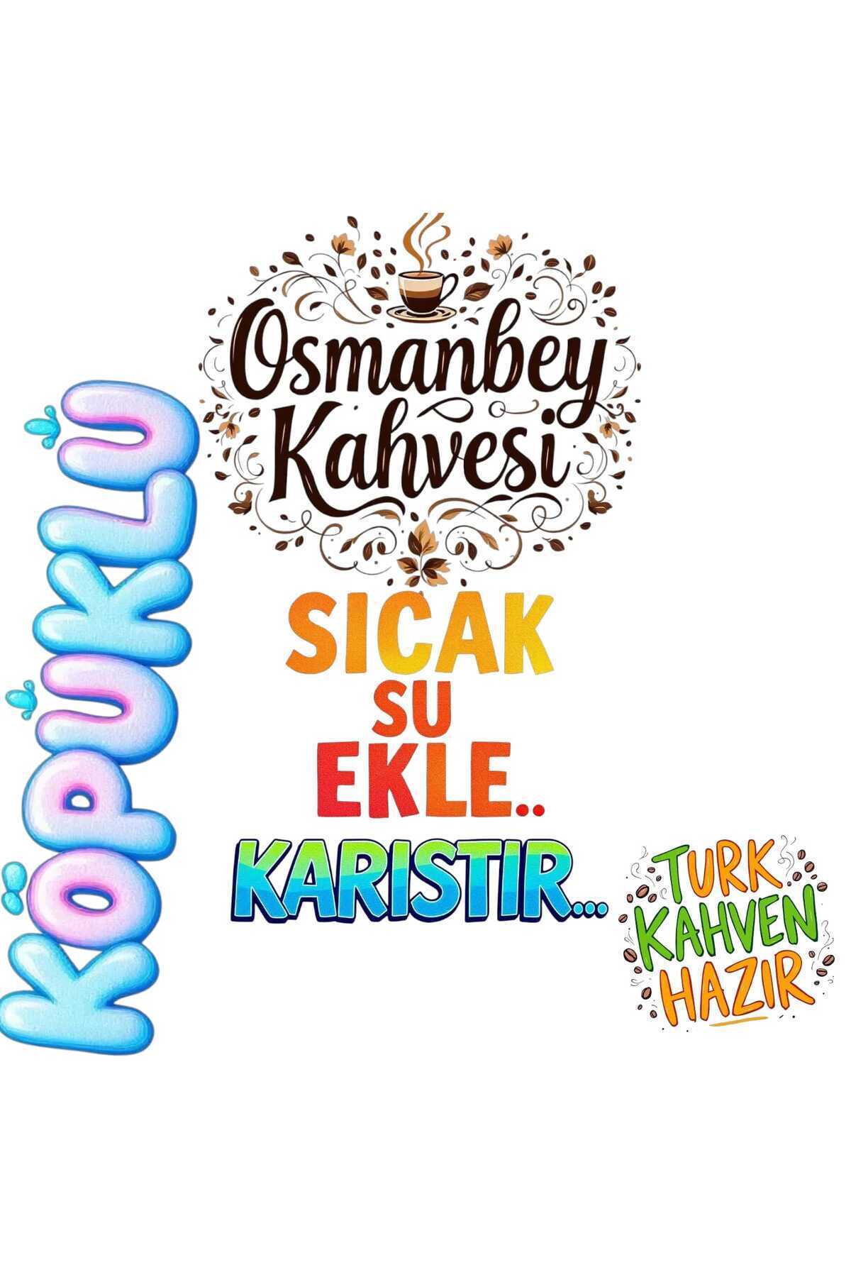 OSMAN BEY KAHVESİ 10 SANİYEDE HAZIR TÜRK KAHVESİ 50'lİ paket- 50 ad kahve bardagı hediyedir. AZ ŞEKERLİ - Görsel 2