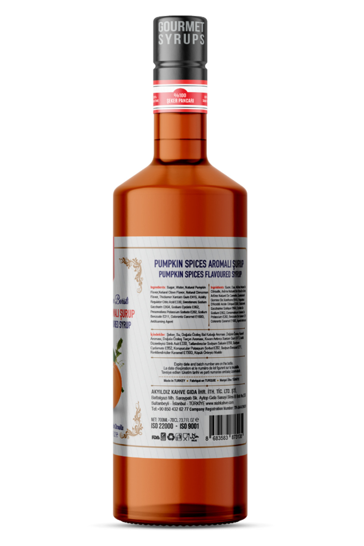 Genel Markalar Nish Pumpkin Spices Aromalı Şurup 700 ML - P - Görsel 2