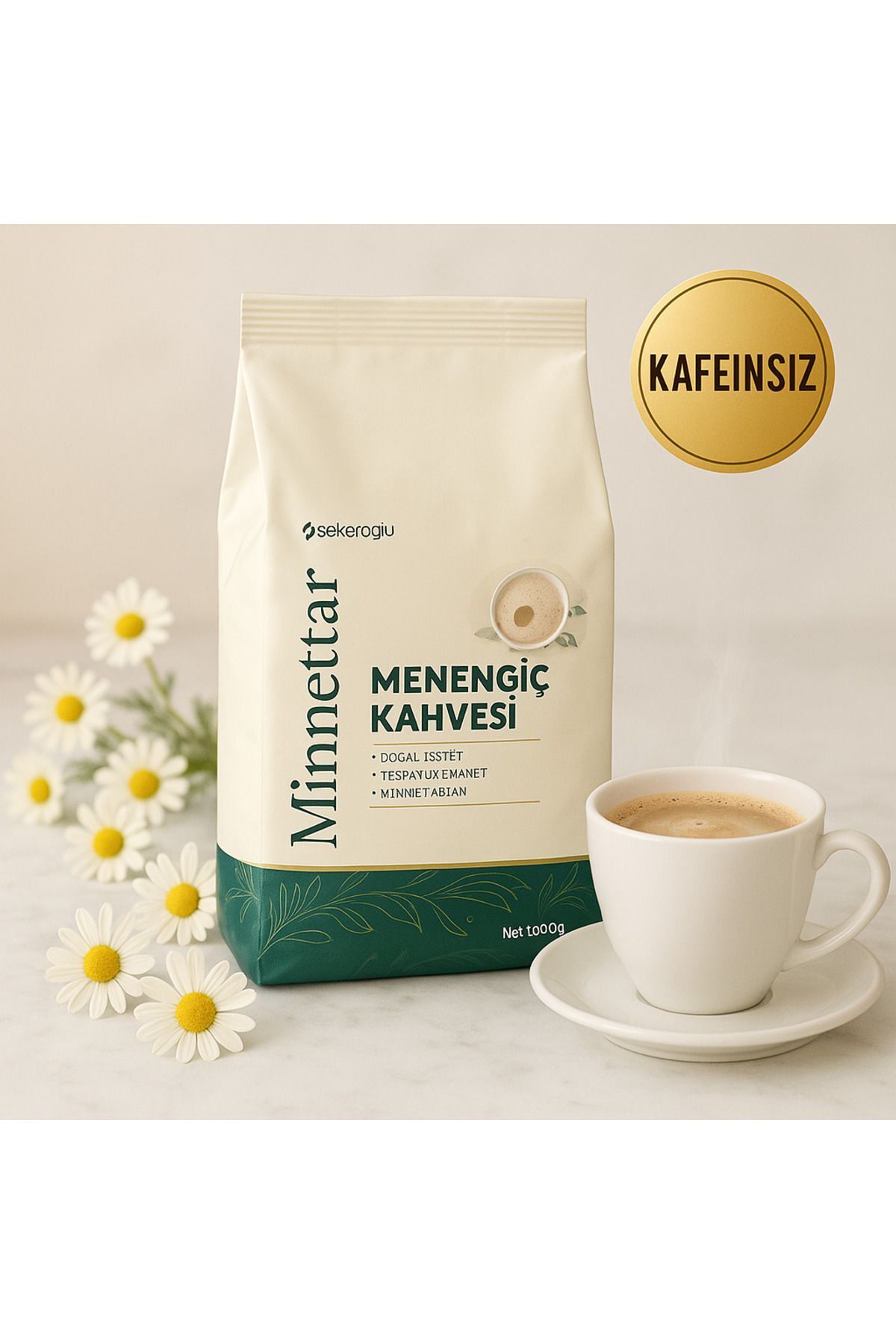 Şekeroğlu Sütlü Menengiç Kahvesi Toz 1000 Gr - Görsel 3