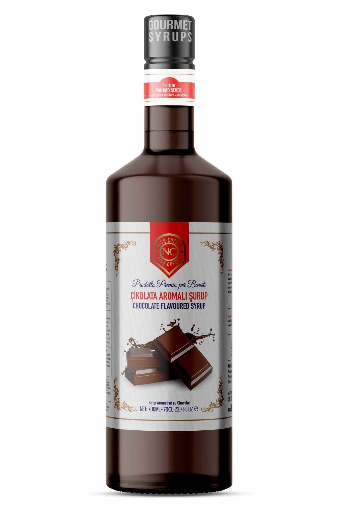 Nish Coffee Nish Çikolata, Karamel, Vanilya Aromalı Şurup 3'lü Set (3 X 700 ML) - Cam Şişe - Görsel 3