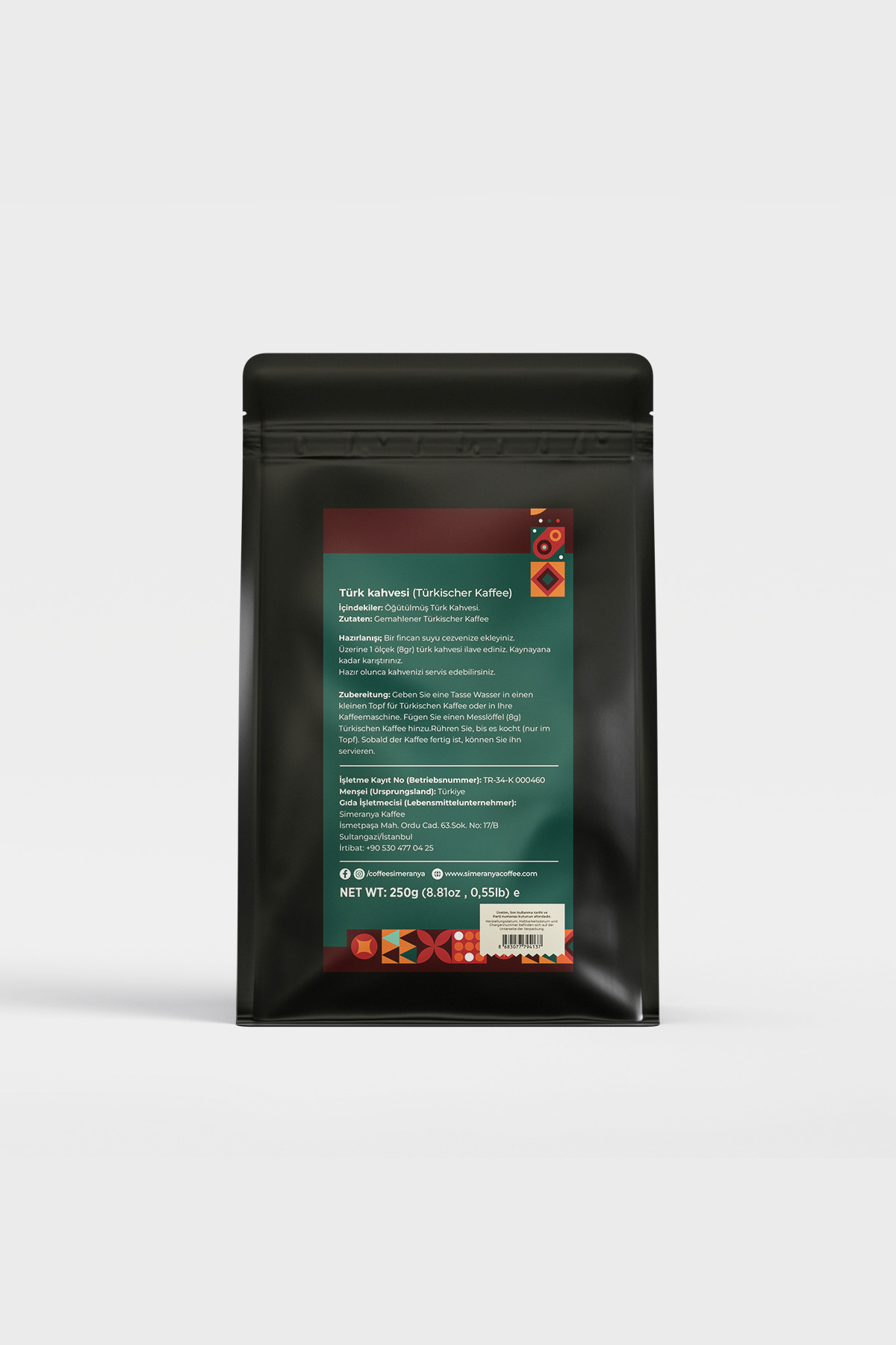 simeranya coffee SİMERANYA TÜRK KAHVESİ 250GR - Görsel 2