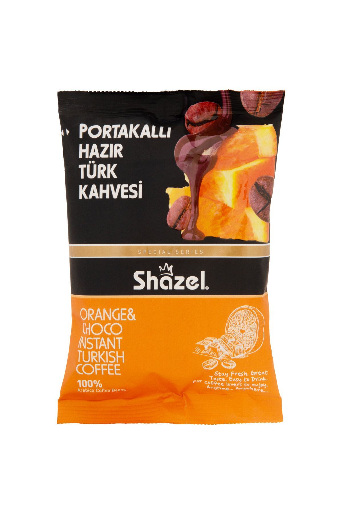 Shazel Portakallı Hazır Türk Kahvesi 100 gr (AROMALI) - Görsel 2