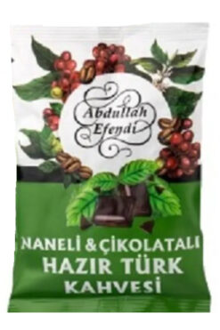 Abdullah Efendi Hazır Türk kahvesi Naneli & Çikolatalı AROMALI 100 gr