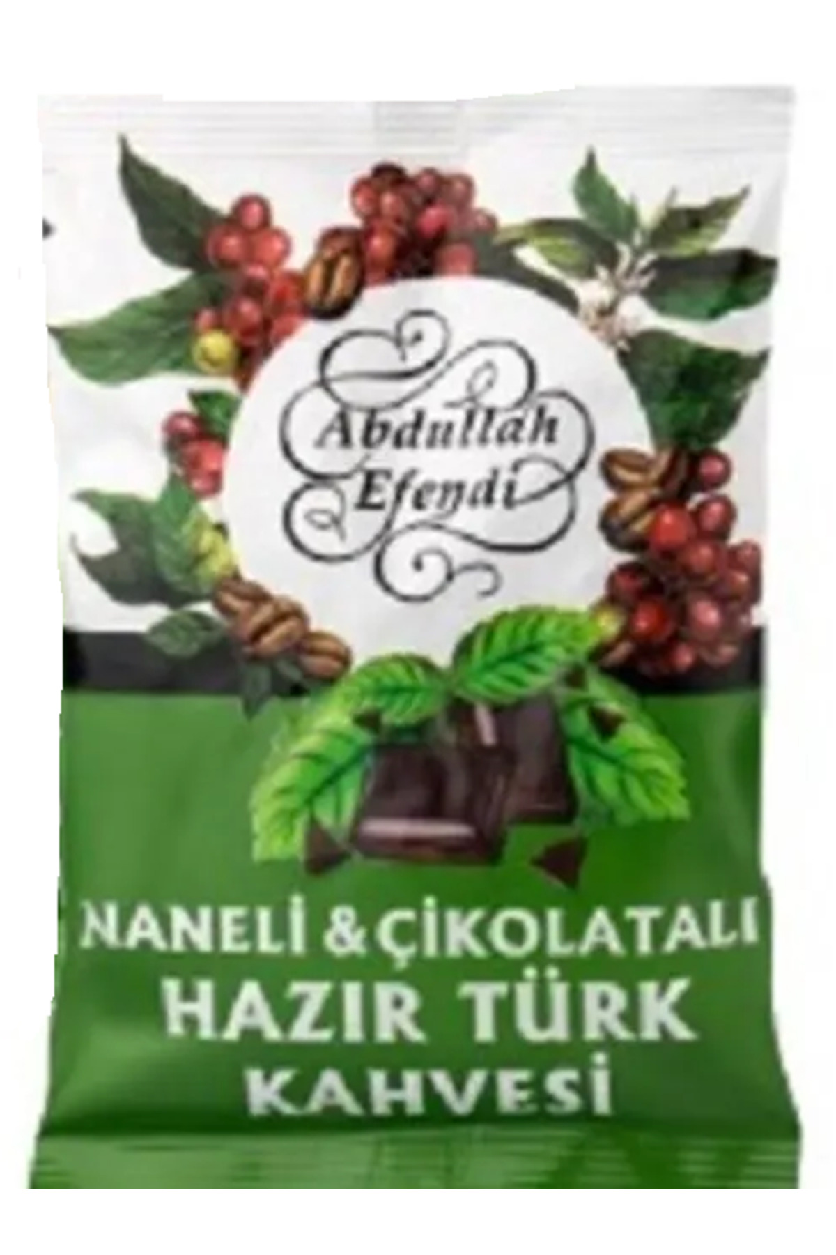 Abdullah Efendi Hazır Türk kahvesi Naneli & Çikolatalı AROMALI 100 gr