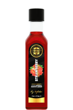 By Tüfekçi Çilek Şurup Yoğun Lezzet Yüksek Aromalı Yeni Formül Gerçek Meyve Lezzeti (60ml)