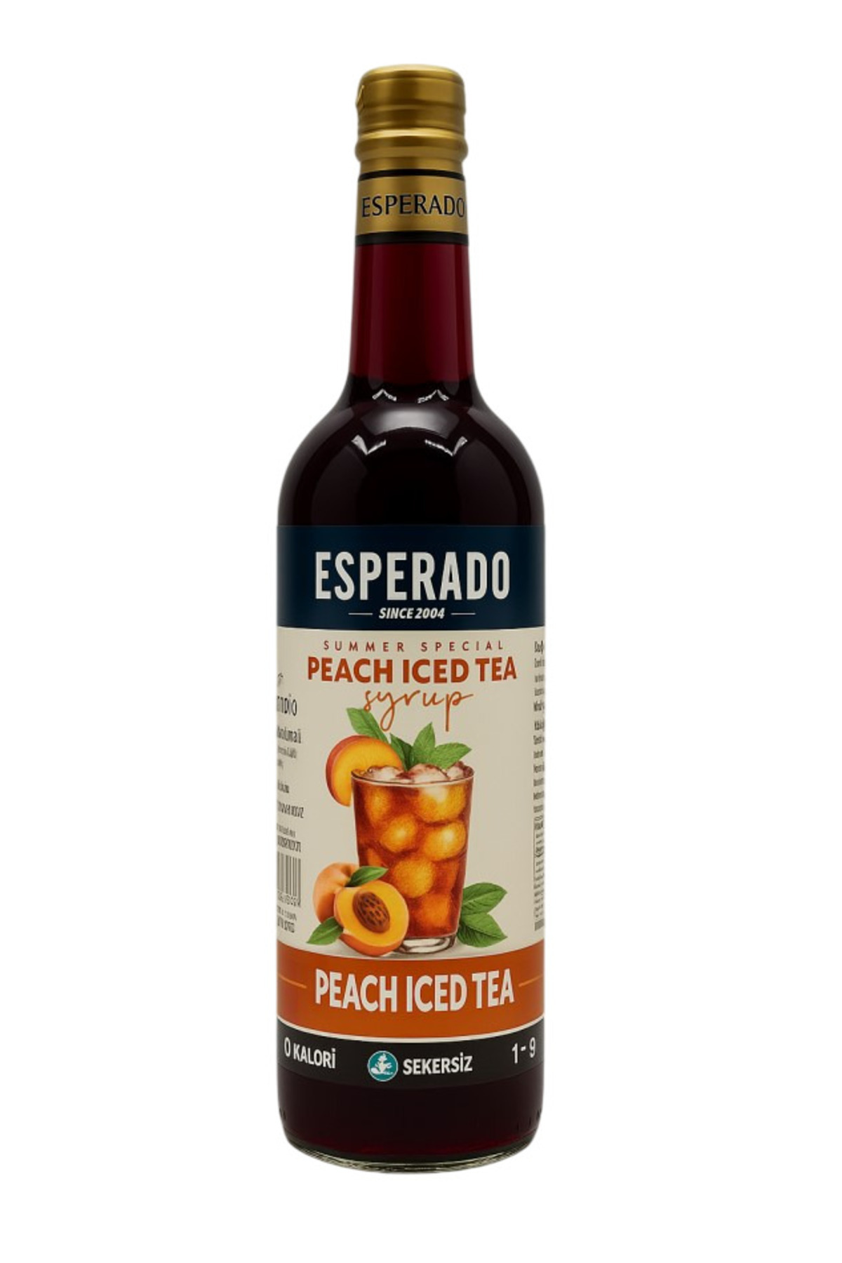 ESPERADO Şekersiz Sugar Free Şeftali Aromalı Ice Tea Base 1 9 Oranında 750 ml