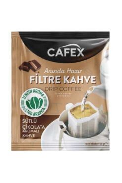 CAFEX 10 Lu Paket Filtre Kahve Sütlü Çik.aromalı 8 Gr
