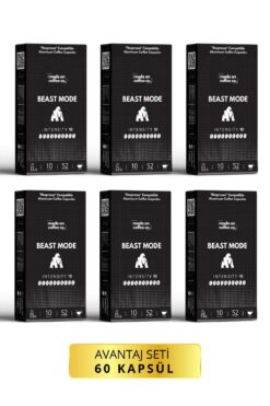 Mode On Coffee Co. Beast Mode Nespresso Uyumlu Alüminyum Kapsül Kahve Seti - 60 Adet