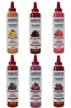 Repo Meyveli Sos 6'lı set(Mango ,Orman Meyveli ,Karadut ,Böğürtlen ,Frambuaz ,Yaban Mersini)