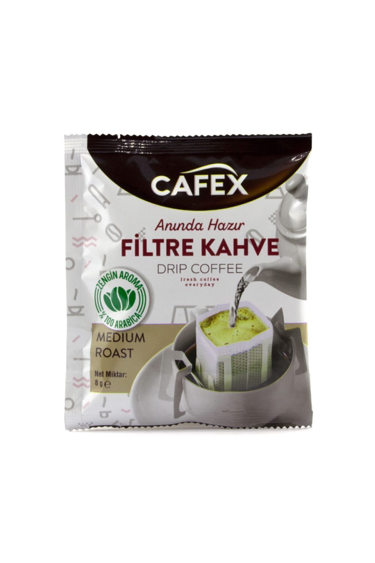 CAFEX Filtre Kahve Tek Içimlik Medium Roast 16 Adet *8gr - Görsel 2