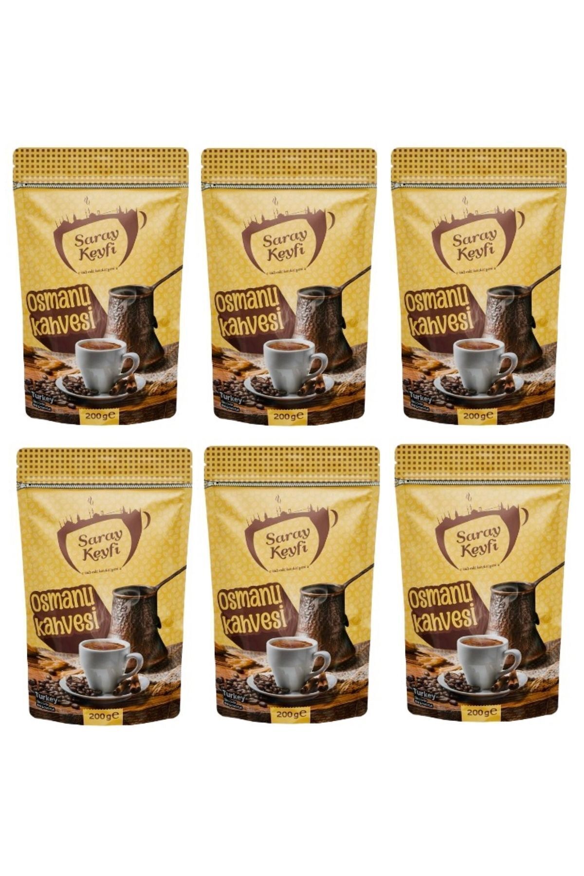 SARAY KEYFİ Osmanlı Kahvesi 200 gr 6 Adet Avantajlı Paket