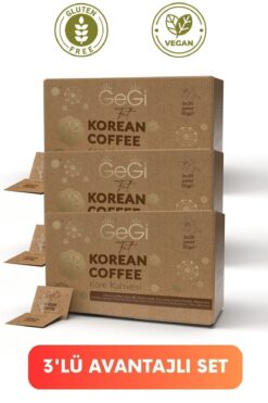 GEGİ Kore Hindiba Kahvesi 3lü Ekonomik Paket