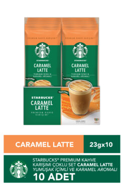 Starbucks Caramel Latte Premium Kahve Karışımı 23 Gr X 10 Paket