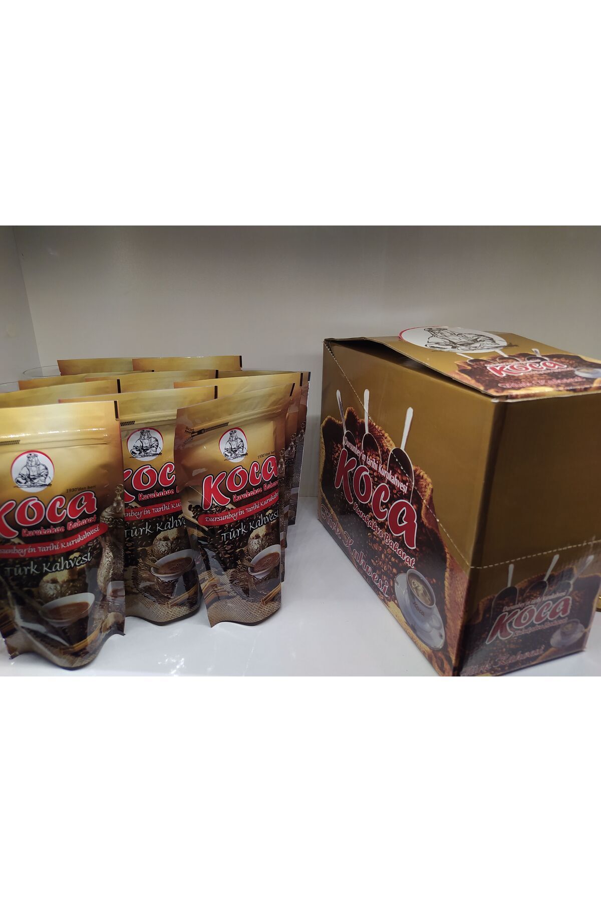 Koca Kurukahve Tarihi Türk Kahvesi 1 Kg. 10 Adet 100 Gr.