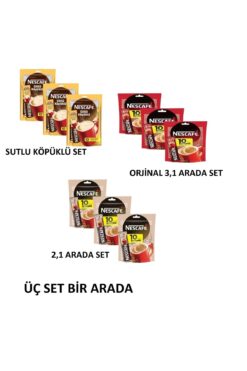 Nescafe 3 Lü Set Hepsi Bir Arada
