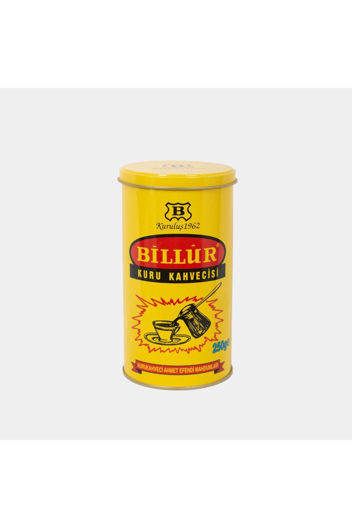 BİLLUR KAHVE Metal Silindir Kutu Billur Kahve 250gr. - Görsel 2