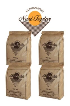 kurukahveci nuri toplar Türk Kahvesi 250 Gr. 4 Adet(GÜNLÜK ÇEKİLMİŞ)
