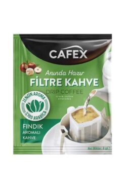 CAFEX 10 Lu Paket Filtre Kahve Fındık Aromalı 8 Gr