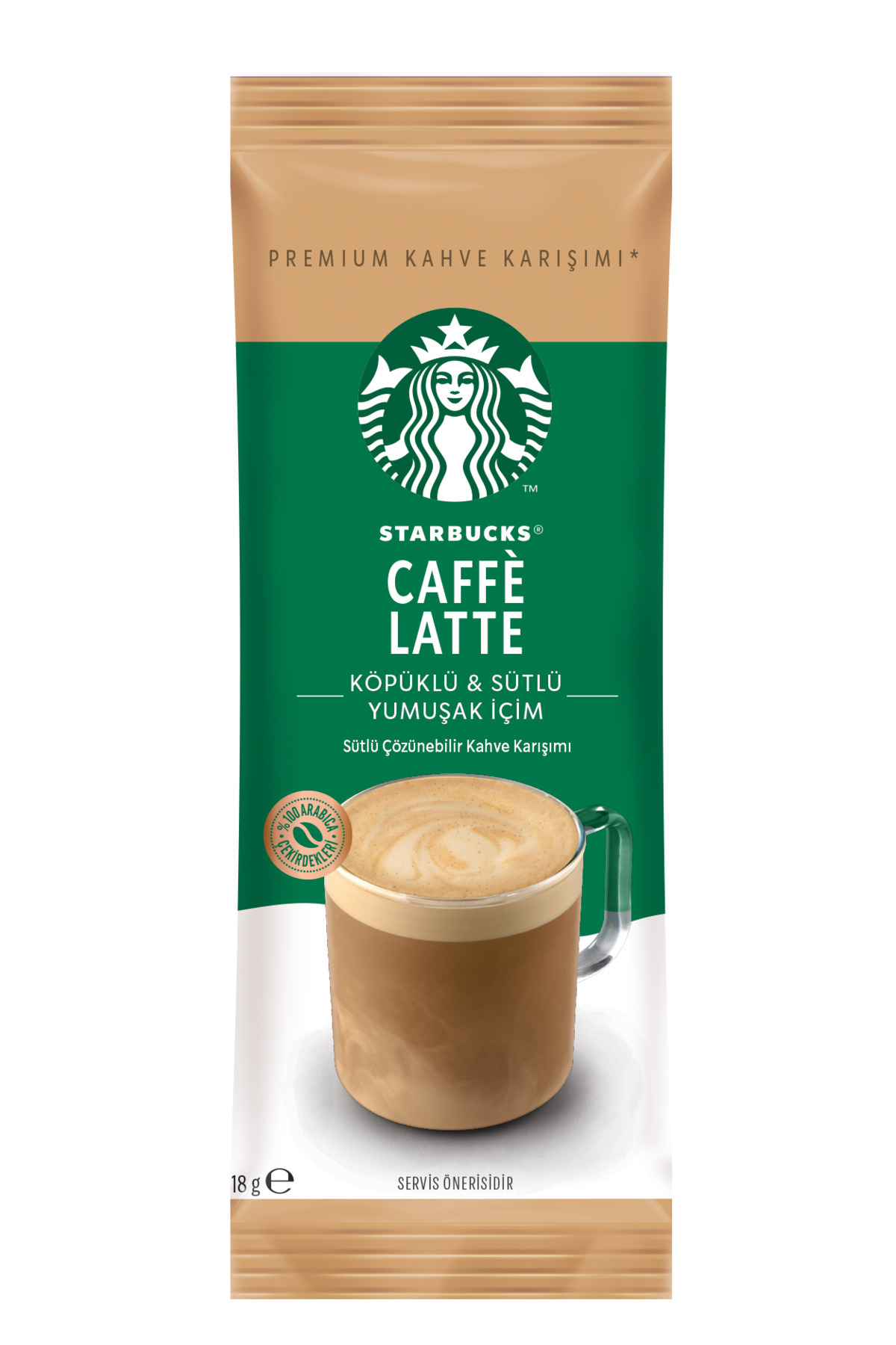 Starbucks Cafe Latte Premium Kahve Karışım 18 Gr X 10 Paket - Görsel 2