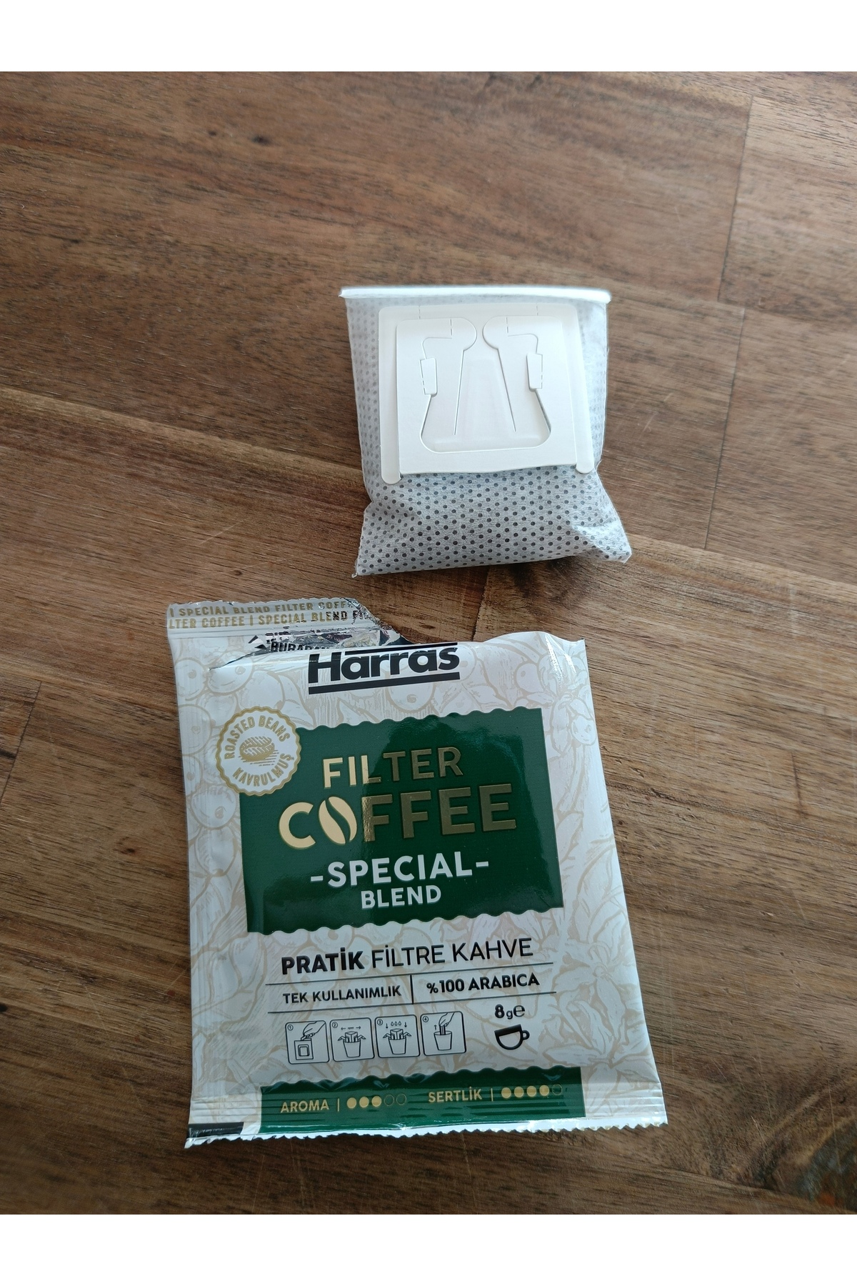 Harras Tek Kullanımlık Filtre Kahve 10 Adet Special Blend 8grx10 - Görsel 2
