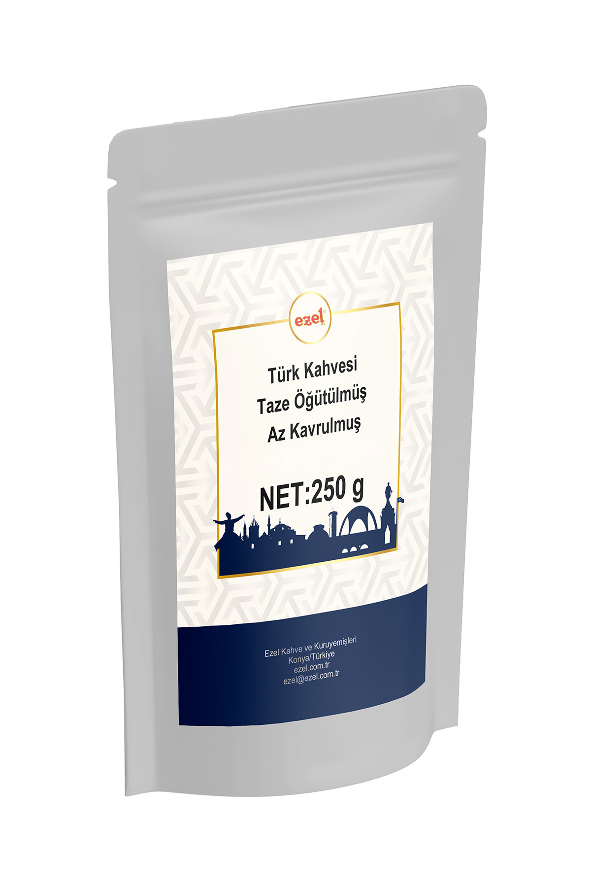 Ezel Kahve Ezel Türk Kahvesi – Az Kavrulmuş ve Taze Öğütülmüş 250 g - Zipli Ambalaj - Görsel 2