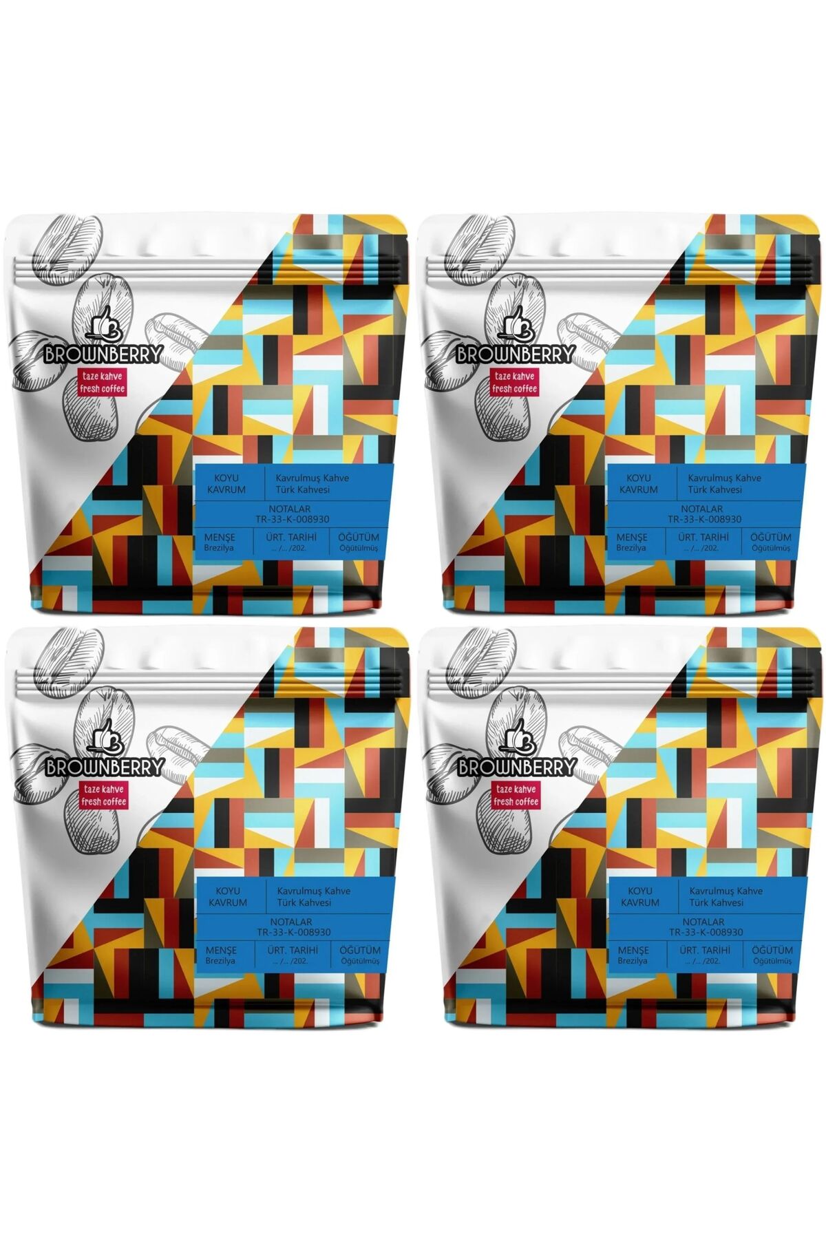 Brownberry Türk Kahvesi 4 x 250 Gr ( 1 KG )