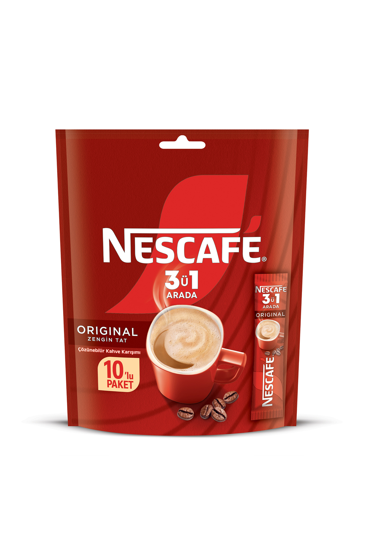 Nescafe 3ü1 Arada Original Çözünebilir Kahve 17,5g 10'lu Paket - Görsel 2